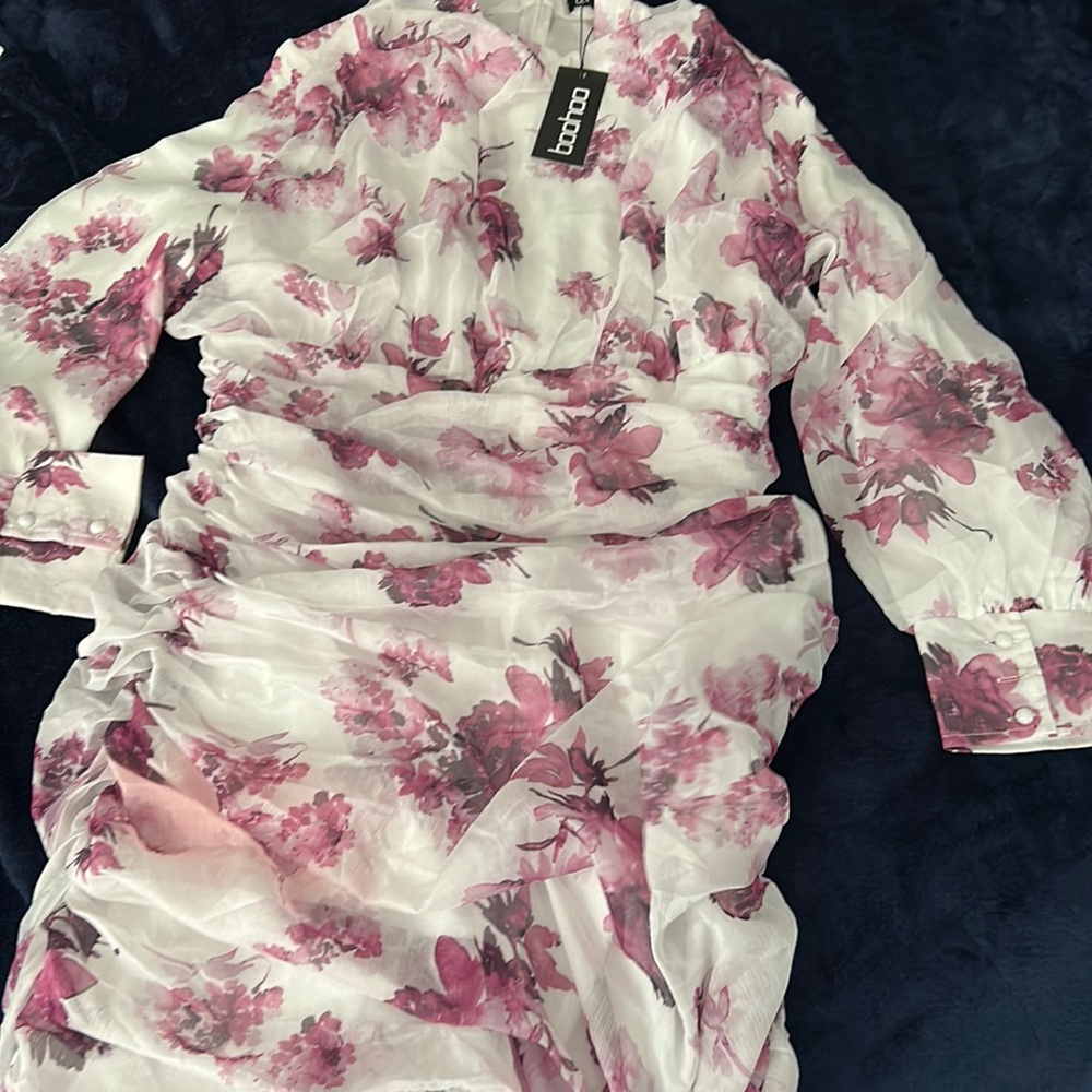 Mini Floral Dress  - Boohoo - New - US Size 12